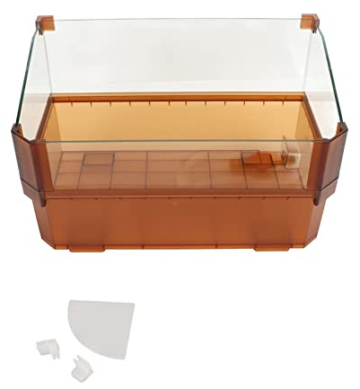 Glas Terrarium für Schildkröten, 40x23x24 cm, Dicker, klarer Sichttank - Ausbruchssicher, Leicht zu Reinigen, Ideal für Aquarien und Landschildkröten