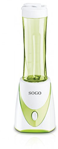 Sogo SS-5085G - Máquina para hacer batidos, color verde y blanco