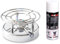 Kisag Longfire Réchaud à gaz en acier inoxydable 1,4 kW & Kigas Cartouche de rechange 400 ml