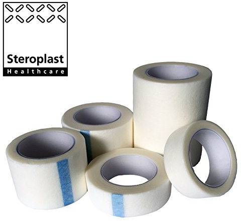 6 Stück sterotape Professional Medical Micropore Hypoallergen weichen Stoff weiß Klebeband (5 cm x 10 m)