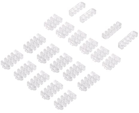SilverStone SST-PP09 - Kabelkammset für ummantelte Netzteile, Polycarbonat (PC), zusammensetzbar
