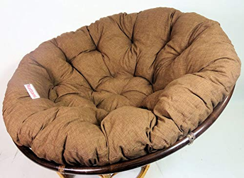 Rattani - Polster, Kissen, Auflage, Ersatzpolster für Rattan Papasansessel, Stoff Nuevo Loneta, D 130 cm, Made in EU
