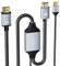 BolAAzuL Câble HDMI 2.1 vers Displayport 1.4 8K 2m, Adaptateur Convertisseur HDMI vers DP 8K@30Hz 4K@120Hz 2K@144Hz, HDMI Mâle to DisplayPort Mâle Cable pour PS4/4 Pro/5