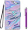 idatog Cover per Huawei P9 Lite, Custodia in Stile Dipinto Pelle PU Libro Portafoglio Cover Wallet Flip Caso con Supporto di Stand/Carte Slot/Chiusura Magnetica (Liquido)