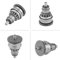 Kupplungsgetriebe, Kupplungsgetriebe-Set für Anlasser, Ersatz für GY6 49 cc 50 cc 139QMB ATV für Anlasser Roller Baotian, Roller, Relais