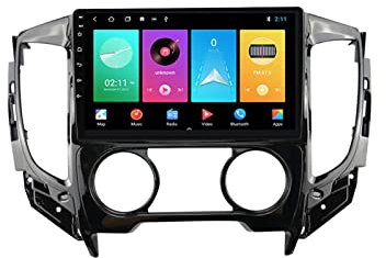 ZYRXRQCDZ 2 Din 9 Zoll Autoradio Bluetooth MP5-Player Touchscreen Headunit Unterstützung Carplay/Bluetooth/DSP/FM-Radio/DAB +, Für Mitsubishi L200 2015-2019 Mit Rückfahrkamera,M150s 2g+32g