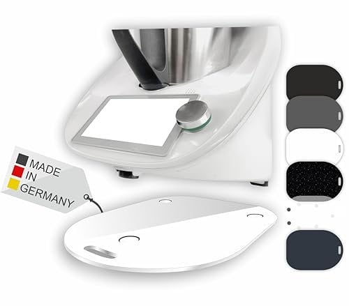 Premium Gleitbrett für den Thermomix - TM5, TM6 & TM31 - Hochwertiger Gleiter aus Premium Acrylglas - MADE IN GERMANY (Weiß Hochglanz)