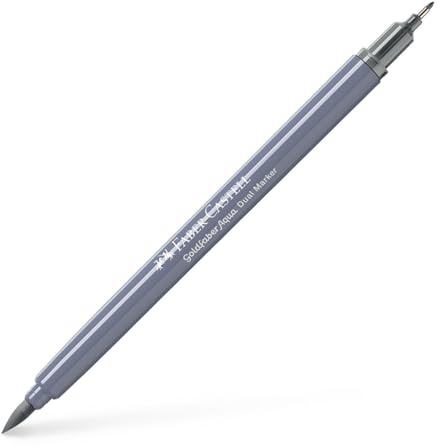 Faber-Castell Creative Studio Goldfaber Aqua Dual Marker Cold Grey I Single Marker für Kunst, Handwerk, Zeichnen, Skizzieren, Zuhause, Schule, Universität, Ausmalen