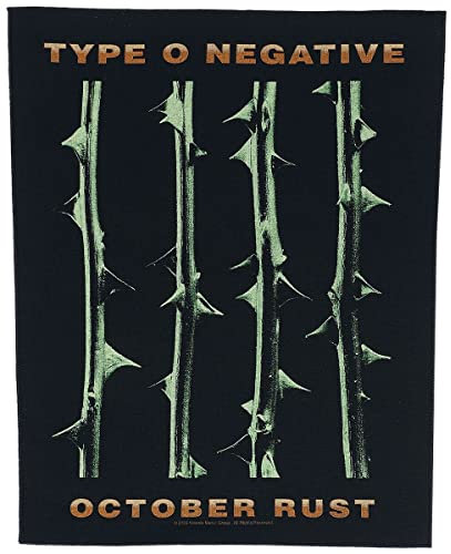 Type O Negative October Rust Unisex Rückenaufnäher Mehrfarbig 95% Baumwolle, 5% Polyester