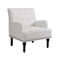 Sepnine Kunstleder Lounge Sessel,Bequemer Eleganter Couchsessel,Klassischer Einzelsessel mit Nieten und Holzbeinen für Wohnzimmer Schlafzimmer,150 kg belastbar