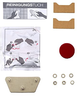 KEUCO Klebe-Set Typ 6 für zweiarmigen Handtuchhalter, Kleben statt Bohren, Badezimmer oder Gäste-WC