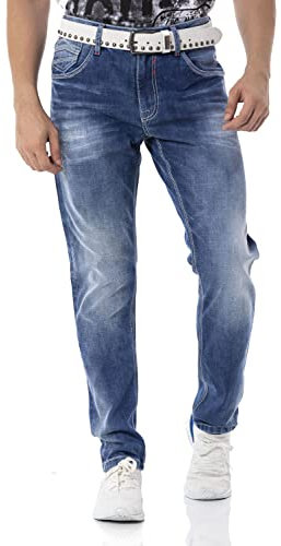 Cipo & Baxx Herren Jeanshose Pants Denim CD796 Blau W38 L32
