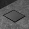 iYueMps Square Shower Drain 250mm x250mm/9.8x9.8 inch Stainless Steel Square Floor Drain Premium Black 2in1 Double-sided Tile Insert with Odor Stop and Hair Strainer