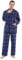 kolipajam Ensemble de pyjama en flanelle 100 % coton pour homme teint en fil à carreaux - Pantalon de pyjama confortable avec poches et cordon de serrage à la taille, pyjama d'hiver pour homme, Bleu