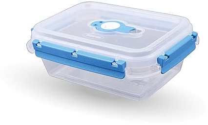 Bestlivings Frischhaltebox mit Deckel - Fresh System 0,9 Liter - Lunchbox - Blau