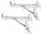 Short Body Ladder Jacks 1 Pair Adjustable Stabilizer Tripod Load Bearing Bracket Alloy Steel Ladder Stand Kit