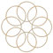 KALIONE Metallringe zum Basteln 10 Stück 15cm Gold Metallringe Metall Ringe Deko für Traumfänger Ring, Makramee Ring, Wickeltechnik, Floristik,Hochzeitskranz,Hoops