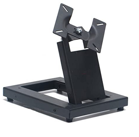 Monitor Arm Full Motion 14-24 Inch Monitor Holder & Touch Screen Desk Stand with Steel Base, Foldable Desk TV Mount, Freestanding Height Adjustable Arm Mount Monitor Desk Mount