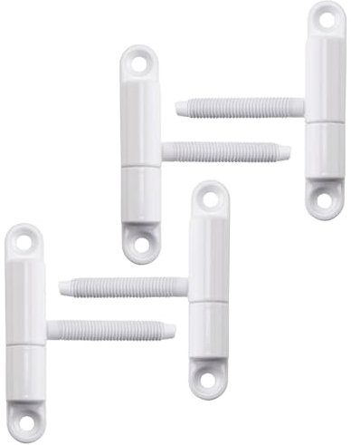 4x SOTOOLS Türband Aufschraub-Einbohrband mit Zapfen M8x50mm weiß lackiert mit wartungsfreier Gleitlagertechnik für Türen bis 40Kg