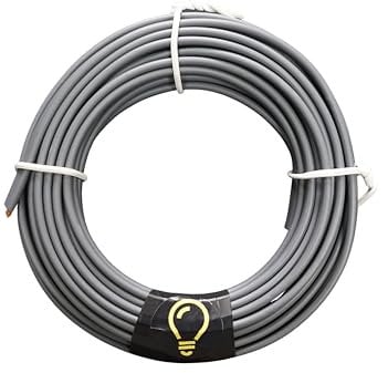 SHPELEC Electrical Grey Twin & Earth 6242YH Cable - 2.5mm Mains Socket Ring - All Lengths (100m - 2.5mm Twin & Earth)