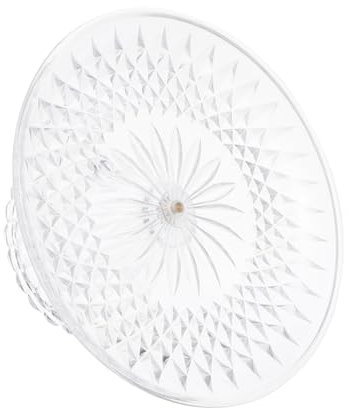 Mikinona 1 Pc ensemble d'assiettes à fruits en cristal arbre de présentation de gâteaux coupe à fruits sur pied présentoir acrylique Support de présentation en acrylique décor Réutilisable