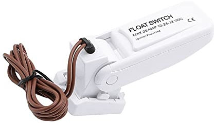 HUIOP Interruttore a Galleggiante,12V 1100GPH Pompa di sentina Automatica per Barca Interruttore a Galleggiante Interruttori di sentina Sensore di Flusso per Pompa dell'Acqua elettrica