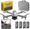 Killerbee X1 SE Sky Predator - Drone avec double caméra - Convient aux enfants et aux adultes - Moteurs sans balais - Ultra Fly More Combo - 48 minutes de temps de vol - Avec sac et 4 piles
