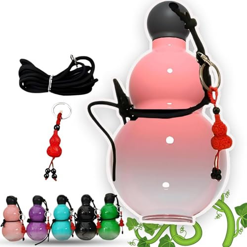 GplHAIN Bouteille d'eau en Forme De Gourde, Bouteille d'eau De Sport Portable, Style Vintage, Bouteille d'eau en Forme De Gourde du-Rable De 800ml,D
