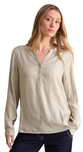 CECIL Damen B345241 Melange-Look Bluse, Desert Beige Melange, XL EU