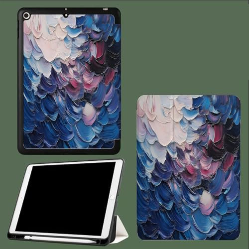 Cover per iPad 10 Generazione 2022 10,9 Pollici,Custodia iPad 10a Gen (A2696/ A2757/ A2777),Sottile Leggero Protettivo Case,Auto Sveglia/Sonno Petali Blu
