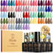 ROSALIND Esmaltes Semipermanentes Para Uñas, 36 Piezas Violeta Azul Marrón Rosa Verde Gris Naranja Colores Esmaltes Semipermanente, UV/LED Pintauñas Semipermanentes Nail Art Manicure Regalo