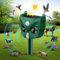 Répulsif à ultrasons pour chat, 5 modes, solaire et rechargeable, dissuasif pour cerf, chien, lapin, mouffette, oiseau pour jardin extérieur (RC546)