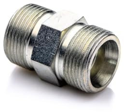 Nypel M18x1,5- M22x1,5 Stahl metrisch Gewindefitting hydraulisch