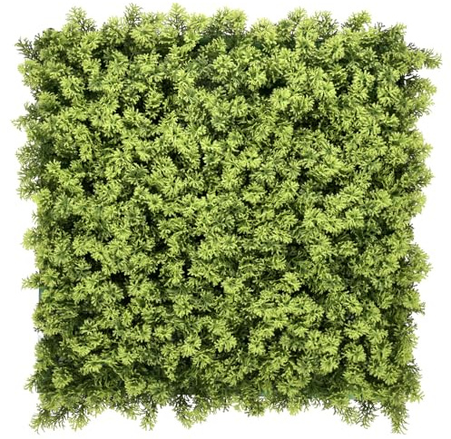 hjh LIVING Pflanzenwand für In- & Outdoor 55x55 cm LEAFLUXE 3 Künstliche Pflanzenmatte, Pflanzen Deko für die Wand, Wandbegrünung