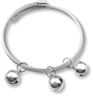 Pidak Armband mit Glöckchen aus Stahldraht – Einheitsgröße verstellbar Fantasy Orientalischer Stil Uni, XL, Zink, Kein Edelstein