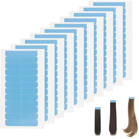 Tape Extensions Kleber, 120 Stück Tapes Klebestreifen Extensions Hair Extension Tape Haarverlängerungsband Ersatz Tapes für Tape Extensions Echthaar Perückenband