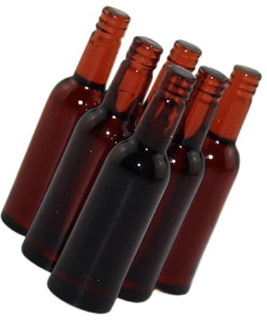ifundom 6pièces Bouteilles De Bière Miniatures Modèles Décoratifs pour Maison De Poupée Accessoires pour Boissons
