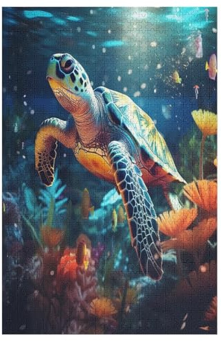 Sea Turtles Jigsaw Puzzles 1000 Pieces Puzzle Adults Game Jigsaw Toys Teenagers Gifts Wall Decoration 78×53cm