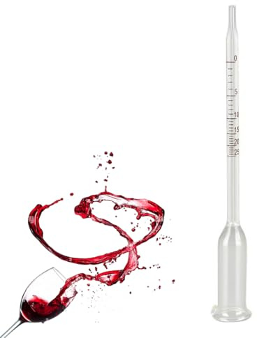 WUYJI Termometri da vino,Un misuratore di alcol per vino, in grado di misurare la concentrazione di alcol da 0 a 25 gradi, utilizzato per una misurazione accurata della concentrazione di alcol.
