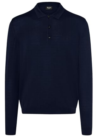 MÄRZ Pullover Polokragen Merino Superwash 490700-399 Navy, 64