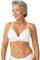 Naturana® Soft Wireless Bra with Cup [Cup A-D] Optimal fit & Maximum Support Thanks to Cut Design & Wide Straps | T-Shirt Bra | Women's Bra Without Underwire 40 White C