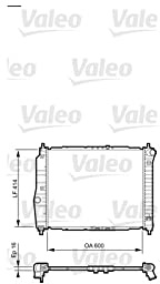 Valeo Kühler, Motorkühlung 735158 | Kompatibel mit: CHEVROLET AVEO / KALOS Schrägheck, GM KOREA KALOS