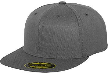Flexfit Erwachsene Mütze Premium 210 Fitted, grau (darkgrey), L/XL