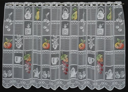 Scheibengardinen 56 - 89 cm hoch 8 cm Curtain Panels Curtains Fruits 62 cm Long