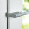 Easy-Shadow Klemmstange 10/12 mm Metall - Länge ausziehbar 75-125 cm in silber-grau - Vitrage Gardinenstange Bistrostange ausdrehbar für Scheibengardine