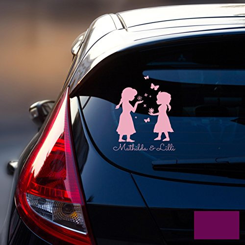 Autotattoo Heckscheibenaufkleber Fahrzeug Sticker Aufkleber Baby Schneeprinzessin Kinder M1872 - ausgewählte Farbe: *lavendel* ausgewählte Größe: *M - 18cm breit x 25cm hoch*