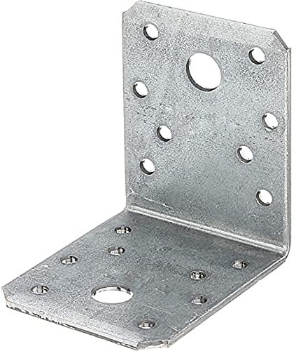 Alberts 849450 Équerre d'assemblage | galvanisée Sendzimir | 70 x 70 x 55 mm | kit de 50
