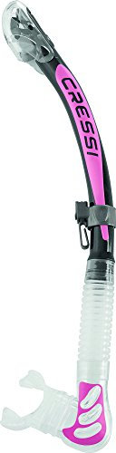 Cressi Alpha Ultra Dry, Black Trockene Schnorchel, transparent/pink, Silver