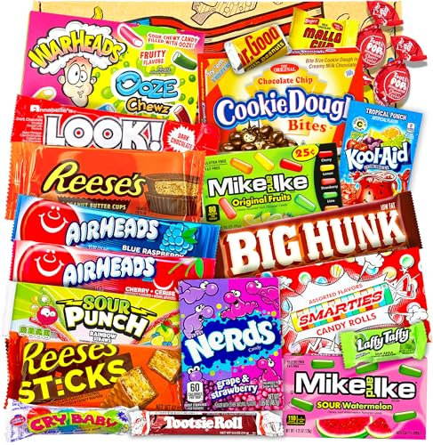 Heavenly Sweets | Großer Geschenkkorb mit amerikanischen Süßigkeiten | Süßigkeitenbox | Süße Schokolade aus den USA | Kinder Erwachsene Geburtstag Vatertag Muttertag Ostern