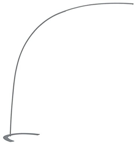Trio Leuchten Bogenleuchte Shanghai 427511887, Metall titanfarbig, inkl. 18 Watt LED, Fußdimmer